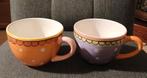 2 thee, soep kommen Blond Amsterdam paars oranje, Huis en Inrichting, Ophalen of Verzenden, Aardewerk, Blond Amsterdam, Kom(men)