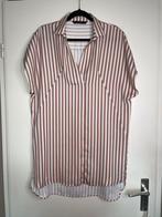 ZARA basic gestreepte roze wit oversize blouse tuniek mt S, Zara, Ophalen of Verzenden, Zo goed als nieuw, Roze