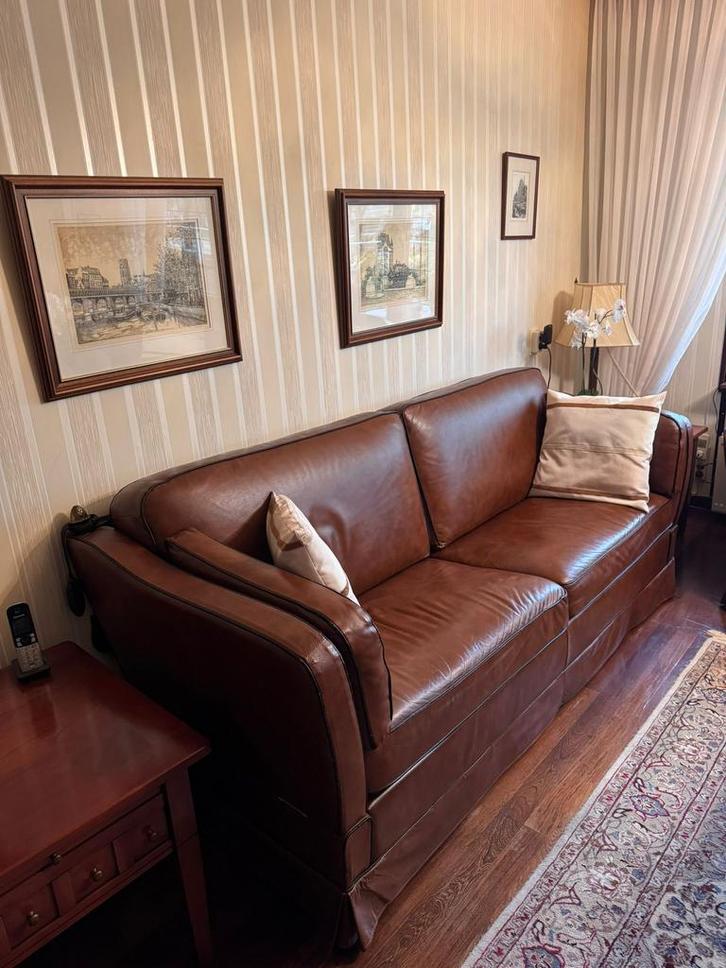 Kasteelbank, Huis en Inrichting, Banken | Bankstellen, Gebruikt, Rechte bank, Overige maten, 200 tot 250 cm, Minder dan 75 cm