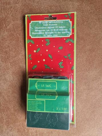 Kerstverlichting 10 lampjes insteeklampjes  beschikbaar voor biedingen