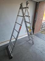 Aluminium Ladder - Allzweckleiter 3x7, Doe-het-zelf en Verbouw, Ladders en Trappen, Ophalen, Gebruikt, Ladder, Opvouwbaar of Inschuifbaar
