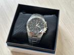 Stijlvolle Seiko 7T92-0EC0 Chronograaf met doos, Ophalen, Staal, Polshorloge, Zo goed als nieuw