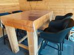 Bartafel met 4 barstoelen, Huis en Inrichting, Tafels | Statafels, Ophalen, Gebruikt