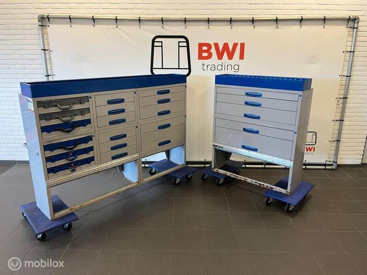 Q-Boxx set bedrijfswageninrichting L+R complete inrichting, Auto diversen, Overige Auto diversen, Ophalen of Verzenden