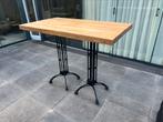Sta tafel met mango houten blad, Ophalen of Verzenden, Zo goed als nieuw