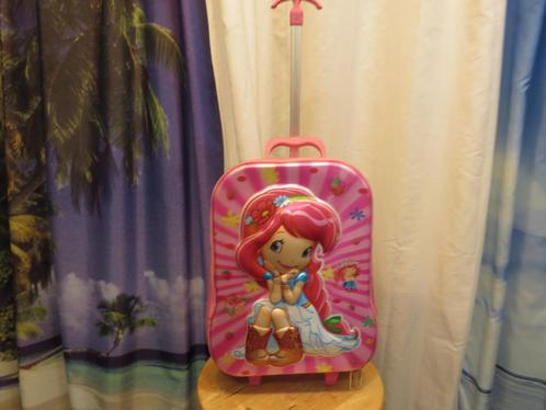 roze kinder 3d trolley met 3 wielen voor een trap, Sieraden, Tassen en Uiterlijk, Koffers, Gebruikt, Hard kunststof, Minder dan 50 cm
