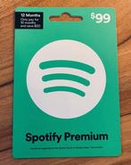 Achteraf betalen Spotify Premium 1 Jaar Cadeaukaart 45+ beoo, Tickets en Kaartjes, Kortingen en Cadeaubonnen, Overige soorten