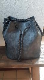 Aparte grijze GW dierenprint DAMESTAS met schakelketting., Ophalen of Verzenden, Zo goed als nieuw, Grijs, Handtas