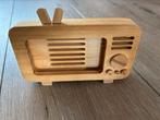 Houten vintage tv/radio-telefoonhouder Hema, Ophalen of Verzenden
