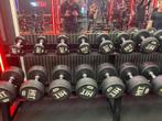 Dumbellset 2,5 tot 50 kg. Urethaan stappen van 2,5, Ophalen of Verzenden, Nieuw, Dumbbell