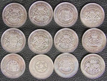 Complete serie 12 stuks Provinciepenningen beschikbaar voor biedingen