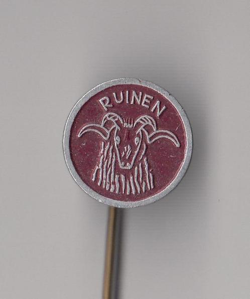Ruinen Schaap Ram speldje, Verzamelen, Speldjes, Pins en Buttons, Gebruikt, Speldje of Pin, Overige onderwerpen, Ophalen of Verzenden