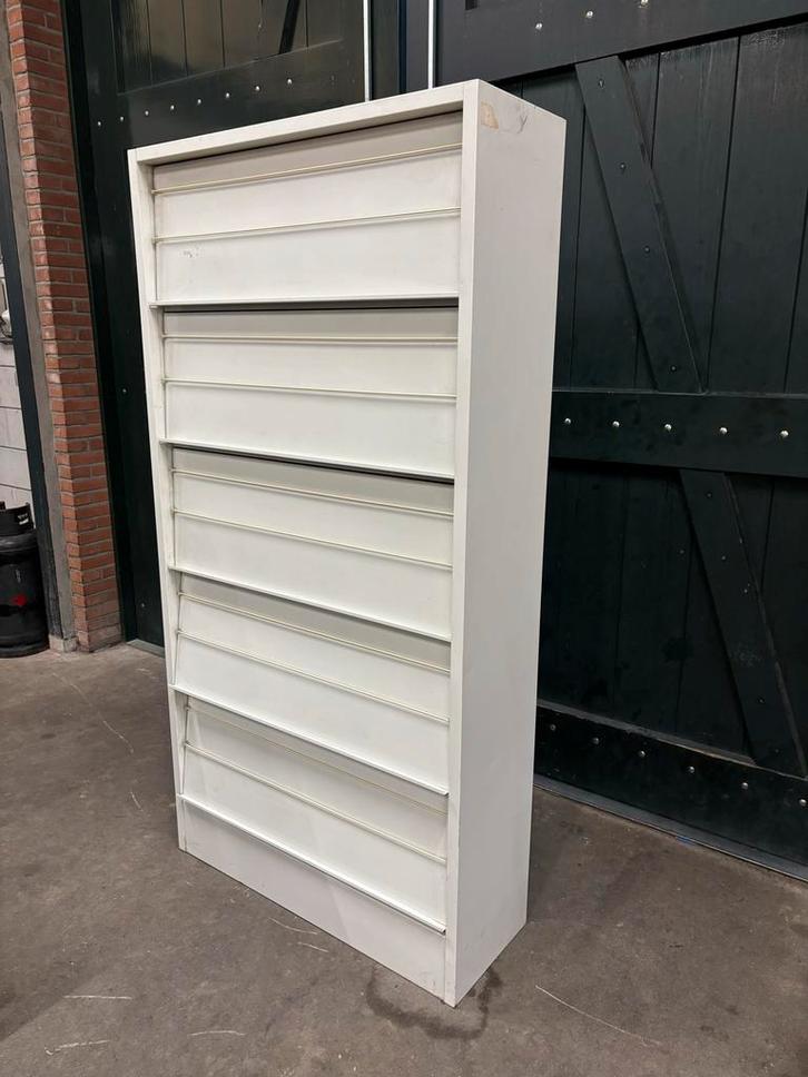 Witte Folderkast met Klepdeuren, Huis en Inrichting, Kasten | Roldeurkasten en Archiefkasten, Gebruikt, 150 tot 200 cm, 50 tot 100 cm