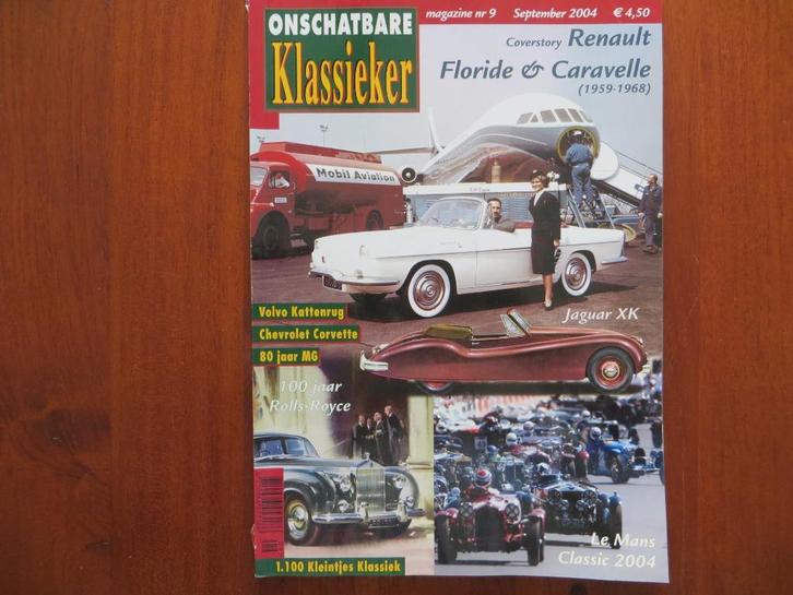 Onschatbare Klassieker 9 2004 Renault Floride + Caravelle, Boeken, Auto's | Folders en Tijdschriften, Zo goed als nieuw, Renault