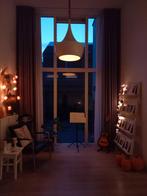 Design lamp wit kegelvormig, Huis en Inrichting, Lampen | Hanglampen, Zo goed als nieuw, Hout, Ophalen