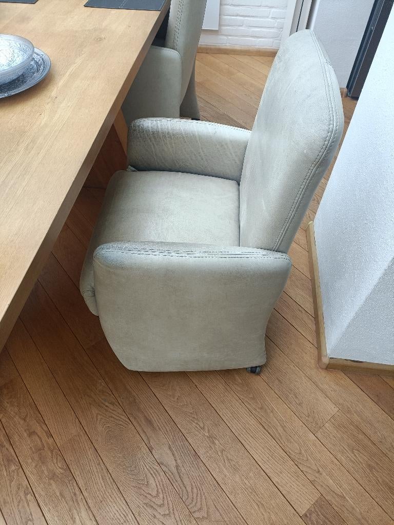 eetkamerstoel, Huis en Inrichting, Stoelen, Ophalen, Gebruikt, Club, Leer