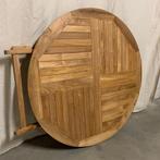 Tuintafel - opklapbaar - 120 cm - massief teak - TTM Wonen, Tuin en Terras, Tuintafels, TTM Wonen, Meubels – (Perzische) Tapijten en Woonaccessoires