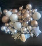Assorti glazen kerstballen glas wit champagne zilver, Ophalen of Verzenden, Gebruikt