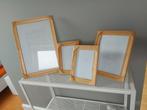 4 houten bamboe fotolijsten, Ophalen of Verzenden, Zo goed als nieuw