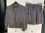 Maison Scotch rok en blouse maat  M 2 beige ecru rood blauw, Ophalen of Verzenden, Nieuw, Rood