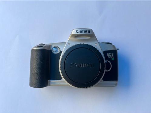 Canon EOS 500n Analoge Camera met Lenzen & Flitser, Audio, Tv en Foto, Fotocamera's Analoog, Gebruikt, Spiegelreflex, Canon, Ophalen of Verzenden
