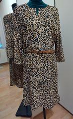 Te koop aangeboden: jurk met pantermotief , Overige kleuren, Maat 42/44 (L), Ophalen of Verzenden, Zo goed als nieuw