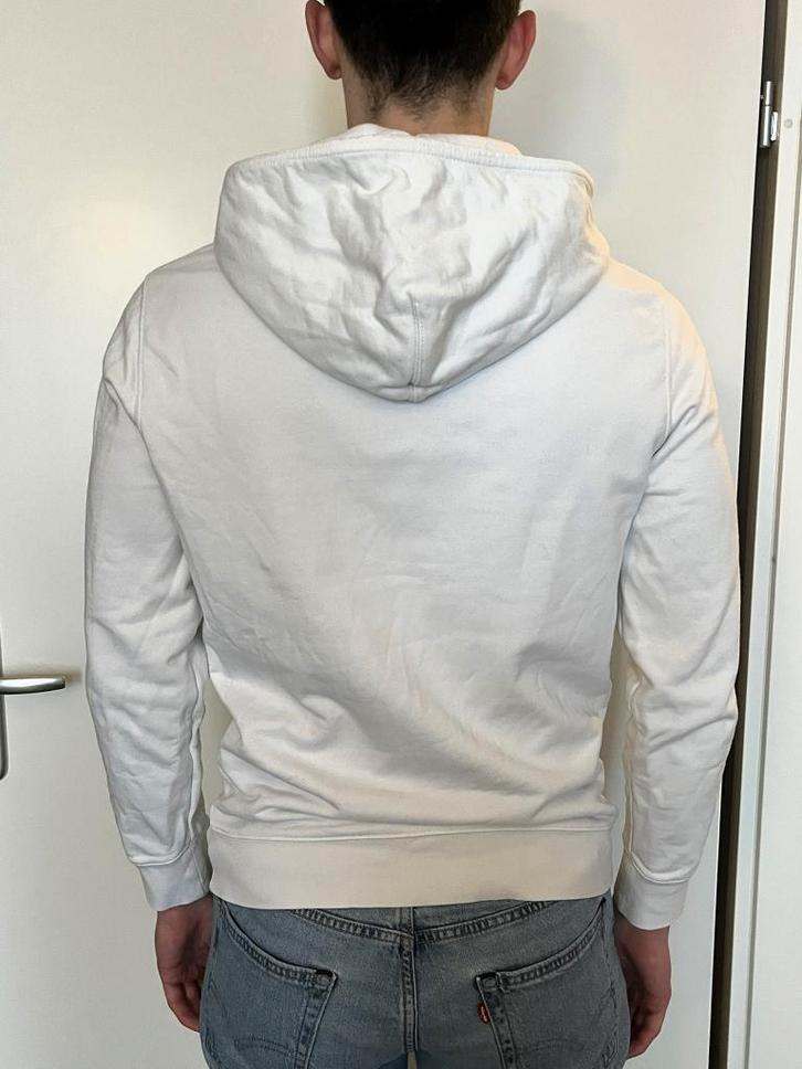 Levi’s witte standard fit hoody hoodie trui, maat S, Kleding | Heren, Truien en Vesten, Gedragen, Maat 46 (S) of kleiner, Wit
