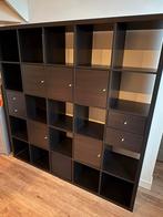 IKEA Kallax kast - Zwartbruin, Huis en Inrichting, Kasten | Boekenkasten, Ophalen, Kunststof, 150 tot 200 cm, Zo goed als nieuw