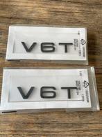 Zwarte V6T logo tekoop Zijscherm Audi S S4 S5 S6 S7 turbo RS, Auto diversen, Tuning en Styling, Ophalen of Verzenden