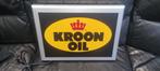 Kroon oil lichtbak olie reclame  garage mancave werkplaats, Ophalen of Verzenden, Gebruikt, Lichtbak of (neon) lamp