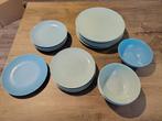 IKEA servies, 20 delen, groen/blauw, Huis en Inrichting, Keuken | Servies, Ophalen, Gebruikt, Keramiek, Overige stijlen