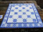 97,5 x 97,5 cm Antieke wandtegels fris blauw wit, Antiek en Kunst, Antiek | Wandborden en Tegels, Ophalen