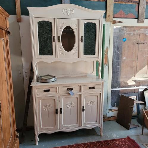Brocante oude buffetkast servieskast keukenkast, Huis en Inrichting, Kasten | Buffetkasten, Gebruikt, 200 cm of meer, 100 tot 150 cm