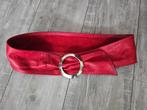 @ rode leren taille riem met gesp, Kleding | Dames, Riemen en Ceinturen, 90 tot 100 cm, Tailleriem, Ophalen of Verzenden, Zo goed als nieuw