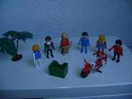 9del playmobiel 6poppetjes boom kist motor en viool, Ophalen of Verzenden, Zo goed als nieuw, Los playmobil