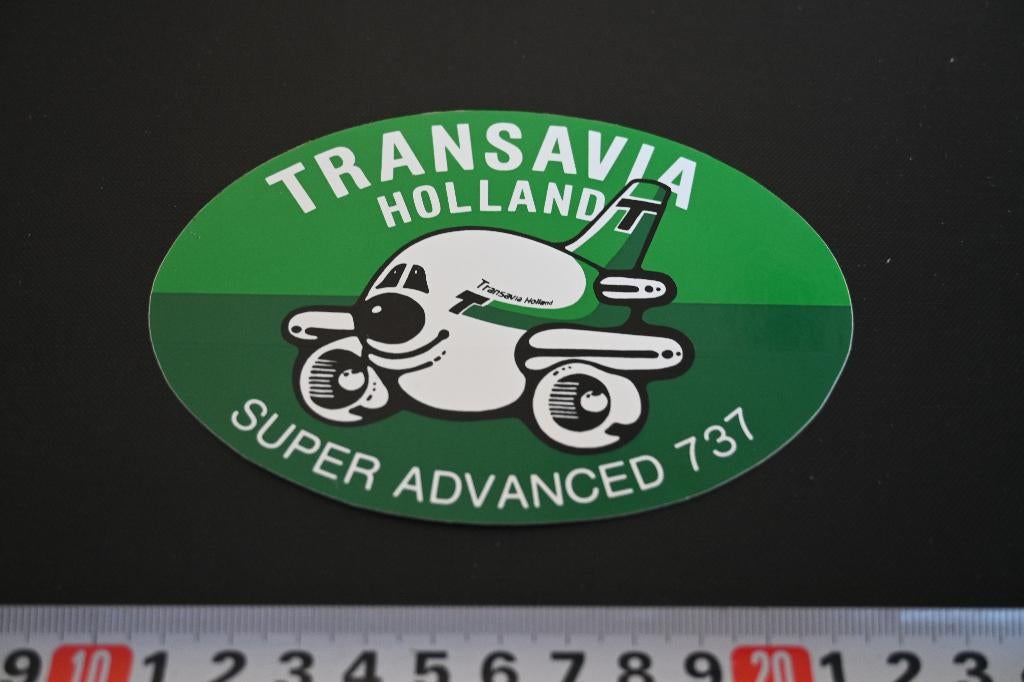 sticker TRANSAVIA Holland super advenced 737 *, Ophalen, Zo goed als nieuw
