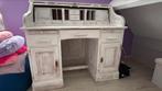 Brocante secretaire bureau in whitewash kleur, Huis en Inrichting, Ophalen, Gebruikt