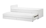 2-persoons bed, Huis en Inrichting, Slaapkamer | Bedden, Ophalen, Tweepersoons, Zo goed als nieuw, Hout