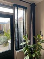 Elegante zwarte houten jaloezieën, Ophalen, 50 tot 100 cm, Zo goed als nieuw, 100 tot 150 cm