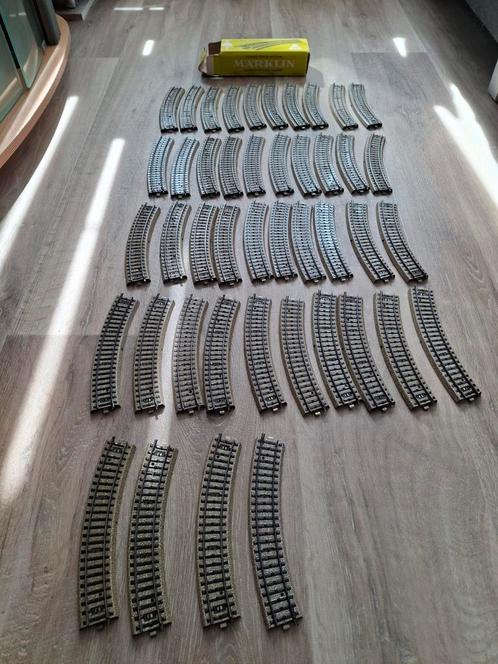 Marklïn 5100 middenbocht rails, Hobby en Vrije tijd, Modeltreinen | H0, Gebruikt, Rails, Wisselstroom, Märklin, Analoog, Ophalen of Verzenden
