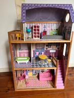 KidKraft Kayla houten poppenhuis met accessoires, Kinderen en Baby's, Poppenhuis, Zo goed als nieuw, Ophalen