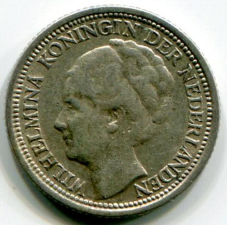 10 cent 1937 en 1941   Koningin Wilhelmina, Postzegels en Munten, Munten | Nederland, Setje, 10 cent, Koningin Wilhelmina, Zilver