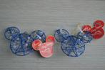 2 x Kerst ornament Disneyland Parijs Mickey ears, Verzenden, Mickey Mouse, Zo goed als nieuw, Beeldje of Figuurtje