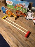 Houten dieren croquet spel, Ophalen of Verzenden, Zo goed als nieuw