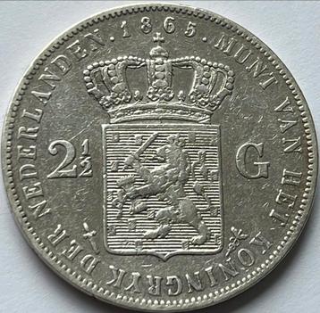 Zilveren rijksdaalder 1865 beschikbaar voor biedingen