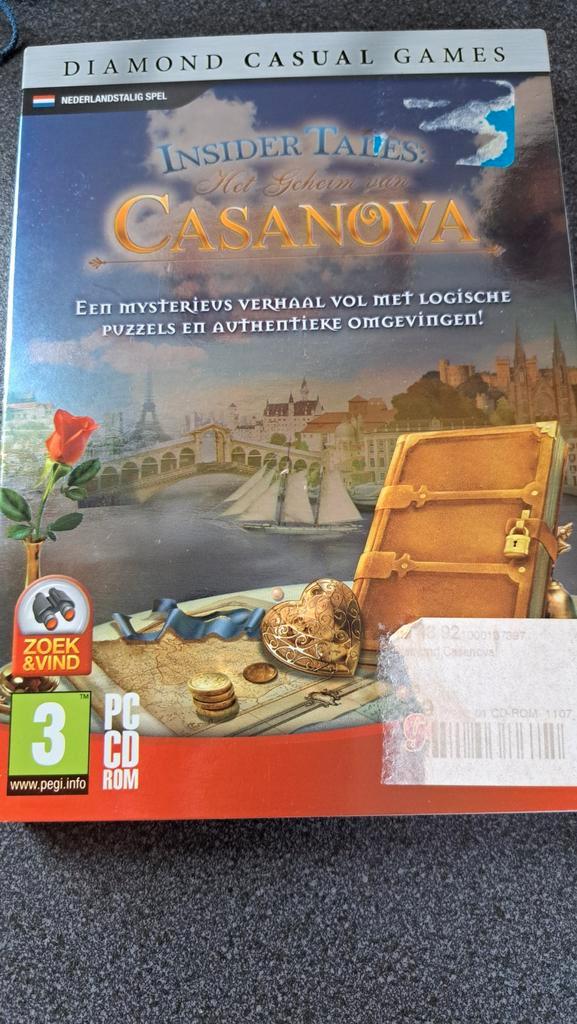 Insider Tales: Het Geheim van Casanova - PC Game, Spelcomputers en Games, Games | Pc, Zo goed als nieuw, Puzzel en Educatief, 1 speler