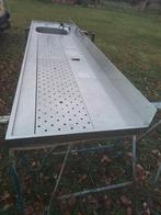 Rvs spoelbak mancave bar, Ophalen, Gebruikt