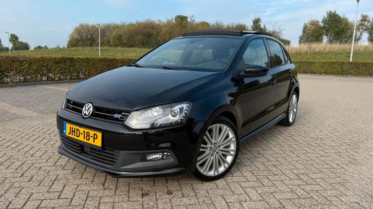Volkswagen Polo 1.4 TSI GT Blue 2017 PANO DSG NAVI LED, Auto's, Volkswagen, Particulier, Polo, ABS, Adaptive Cruise Control, Airbags