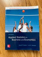 Applied Statistics in Business and Economics - Bedrijfskunde, Boeken, Studieboeken en Cursussen, Ophalen of Verzenden, Zo goed als nieuw