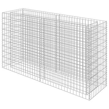 Gabion plantenbak verhoogd 180x50x100 cm beschikbaar voor biedingen